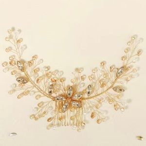 Wedding hairpiece ,Rhinestone Decor Hair Comb